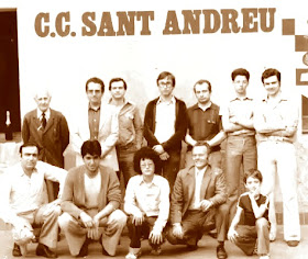 Equipo del C.C. Sant Andreu, vencedor Copa Catalana 1ª Categoría de 1979