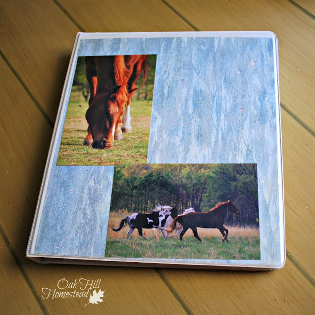 Livestock notebook, a 3-ring binder