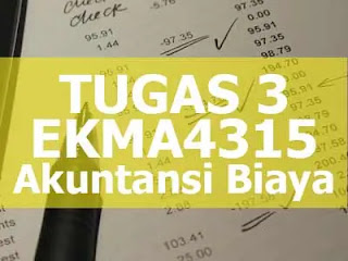 EKMA4315 Akuntansi Biaya Tugas 3 Universitas Terbuka, laporan Laba Rugi produk sampingan Metode nilai bersih direalisasi Pendapatan bersih lain-lain
