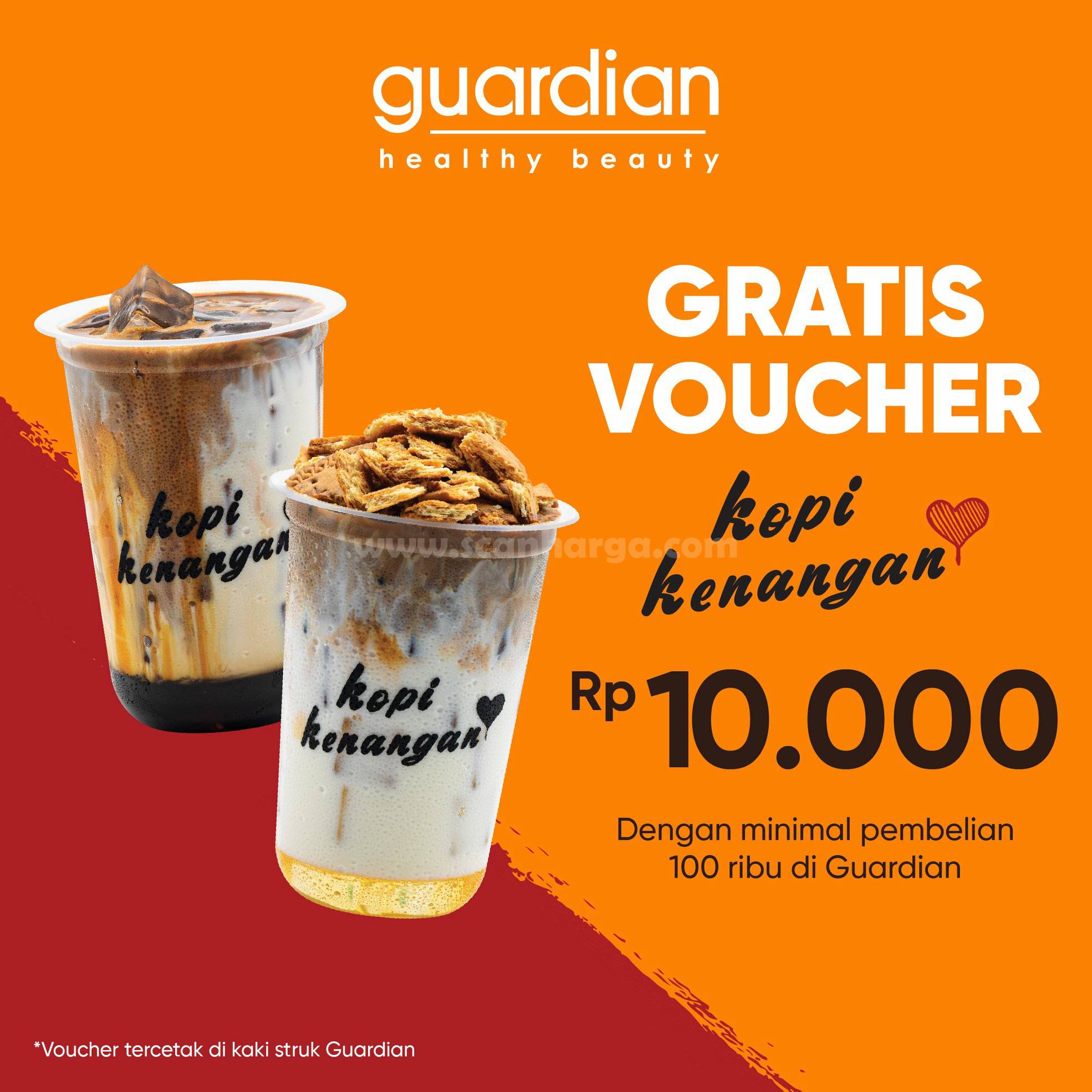 Guardian Promo Gratis Voucher Kopi Kenangan Rp 10.000