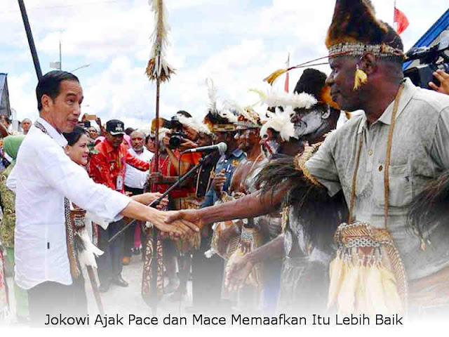 Jokowi Ajak Pace dan Mace Memaafkan Itu Lebih Baik