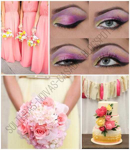 Casamento Amarelo e Rosa