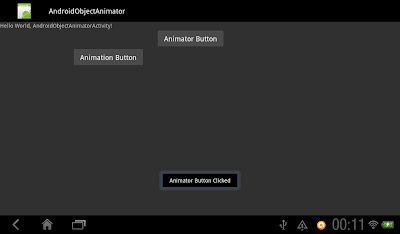 ObjectAnimator - Animation in Honeycomb