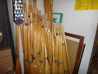 wood boat oars