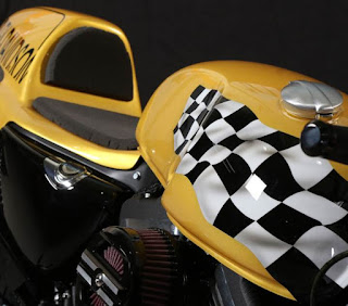 flaming flag sportster cafe racer by hd makinostra