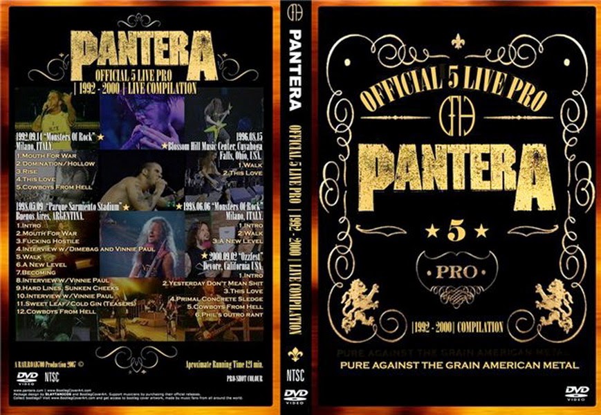 T U B E Pantera 1992 2000 The Official 5 Live  Pro 
