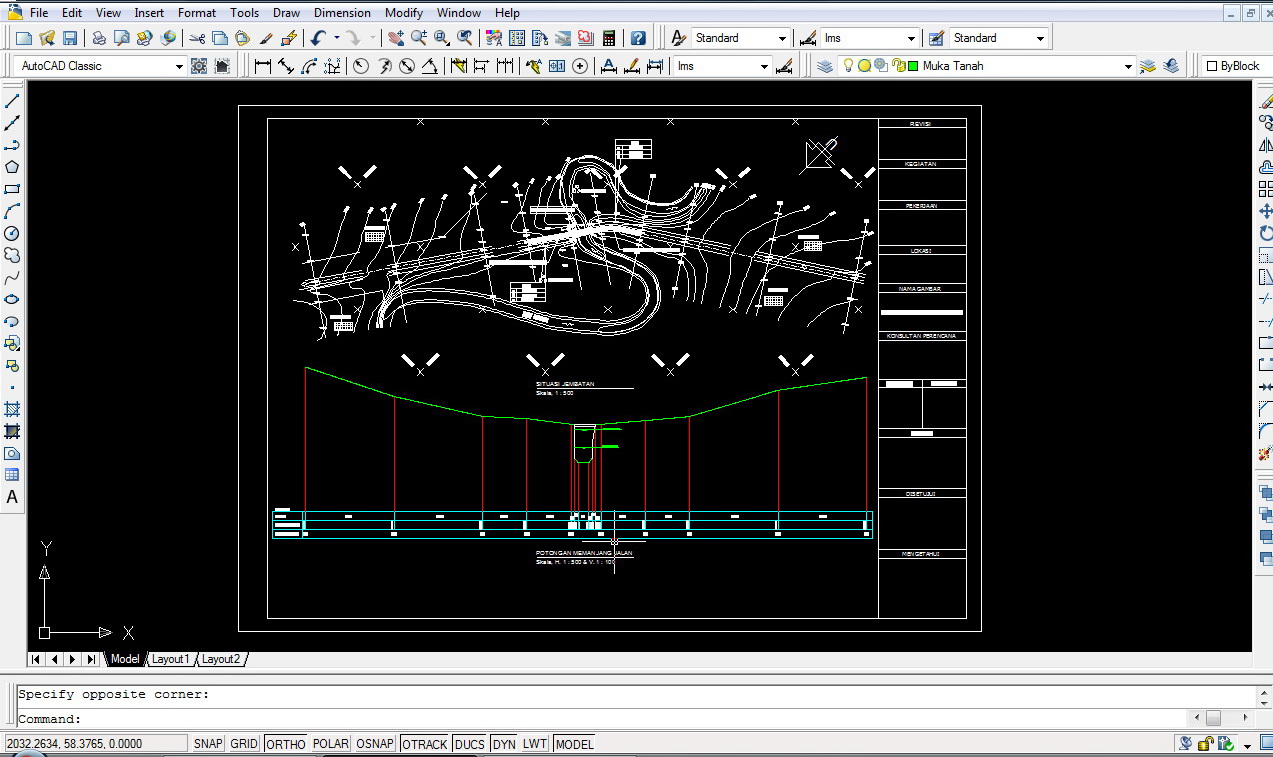 Iseng-Iseng Desain: Desain Jembatan Autocad