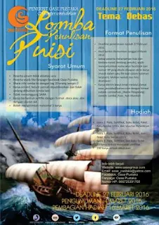 Lomba Menulis Puisi 2016 Tema Bebas