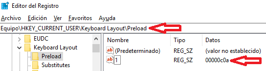 Windows: Configurar teclado español