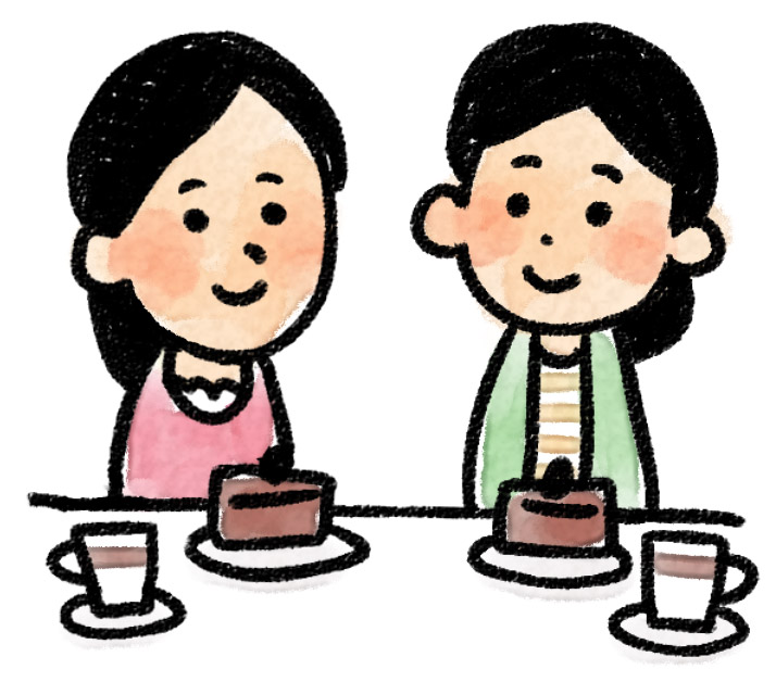 女子会のイラスト パーティ ゆるかわいい無料イラスト素材集