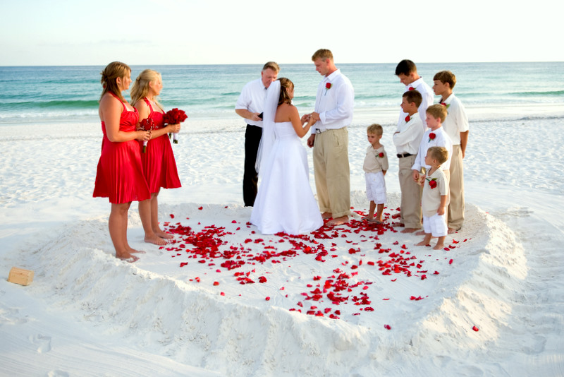 beach wedding photos 