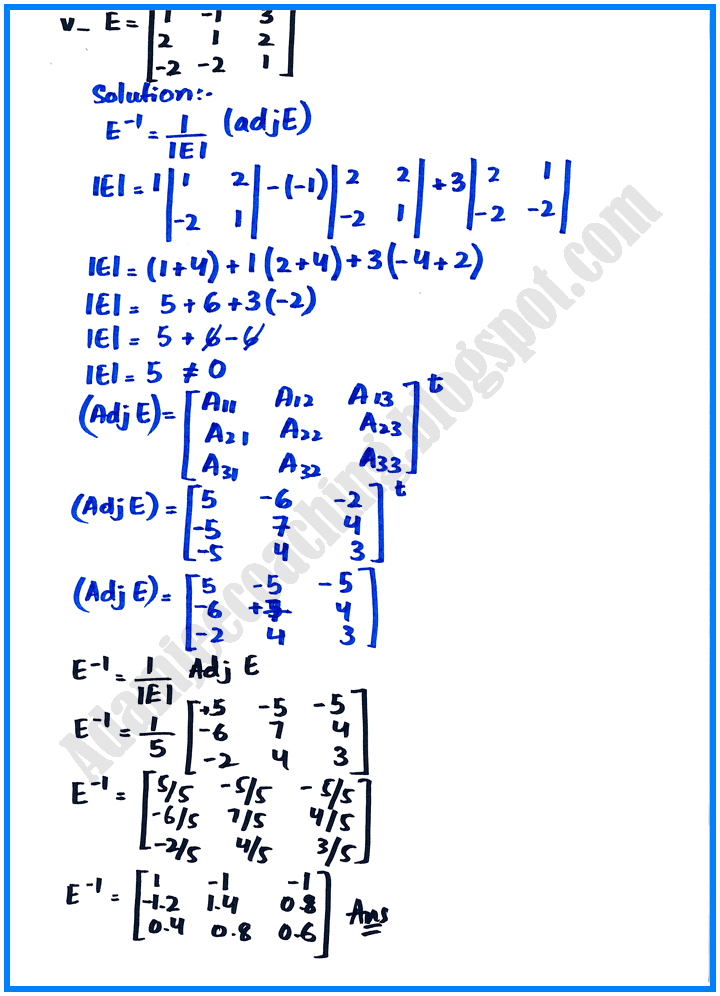 matrices-and-determinants-exercise-19-2-mathematics-10th