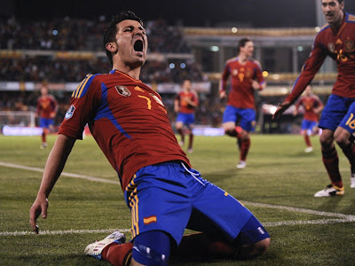 David Villa Spain Euro 2012 Celebration Goal