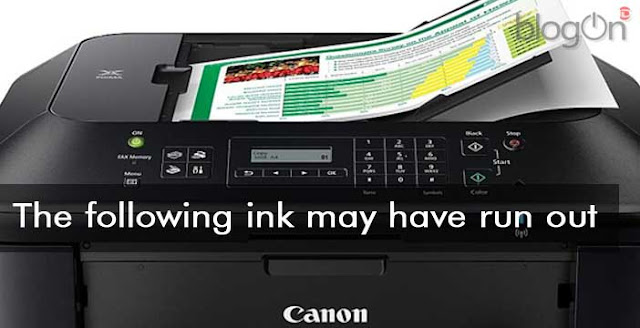 The following ink may have run out Canon MX 530