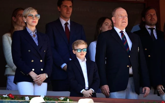 Princess Charlene, Prince Jacques, Pierre Casiraghi, Beatrice Borromeo, Princess Alexandra, Melanie De Massy, Stefanos Tsitsipas