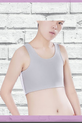 flat chest sports bra