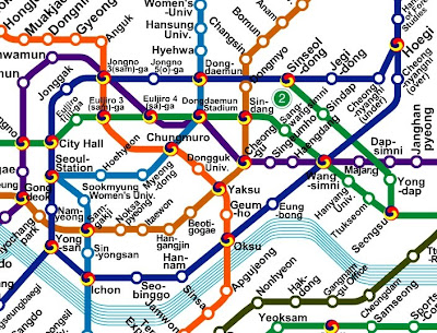 seoul subway map in korean