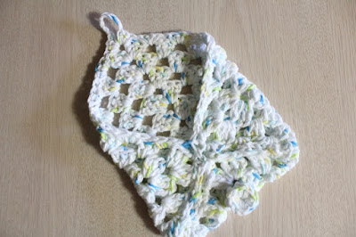 crochet, granny square, cotton, soap holder