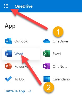 word online di onedrive