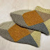 【棒針編み】靴下40号 ～ドミノ編み靴下～