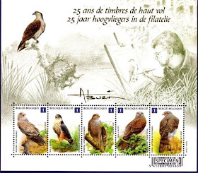 [Belgian bird stamps set by Andre Buzin]