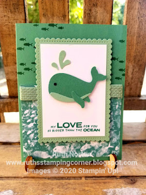 stampin up, whale done