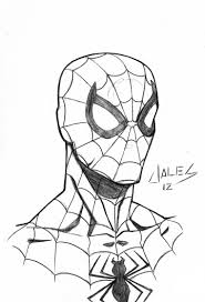 Spiderman Pencil Drawing for children