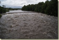 The weir is almost smoothed out