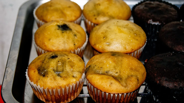 Resepi Dari Pemanggang Ajaib : Blueberry Muffin (Langkah 