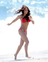 Mel B hot in  Red Bikini  