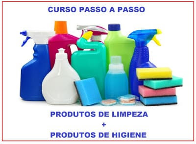 Foto de produtos de limpeza e higiene