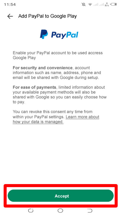 add paypal to google play