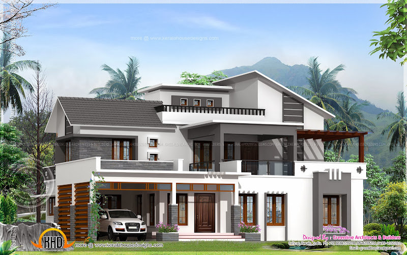 Modern house, Calicut, Kerala title=