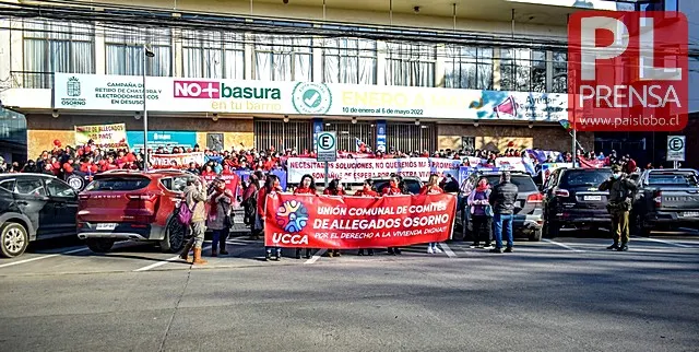 Osorno: Manifestación de Comités de allegados por soluciones habitacionales