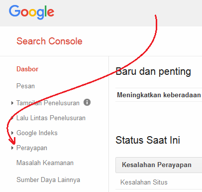 Mengirimkan Peta Situs ke Webmaster 