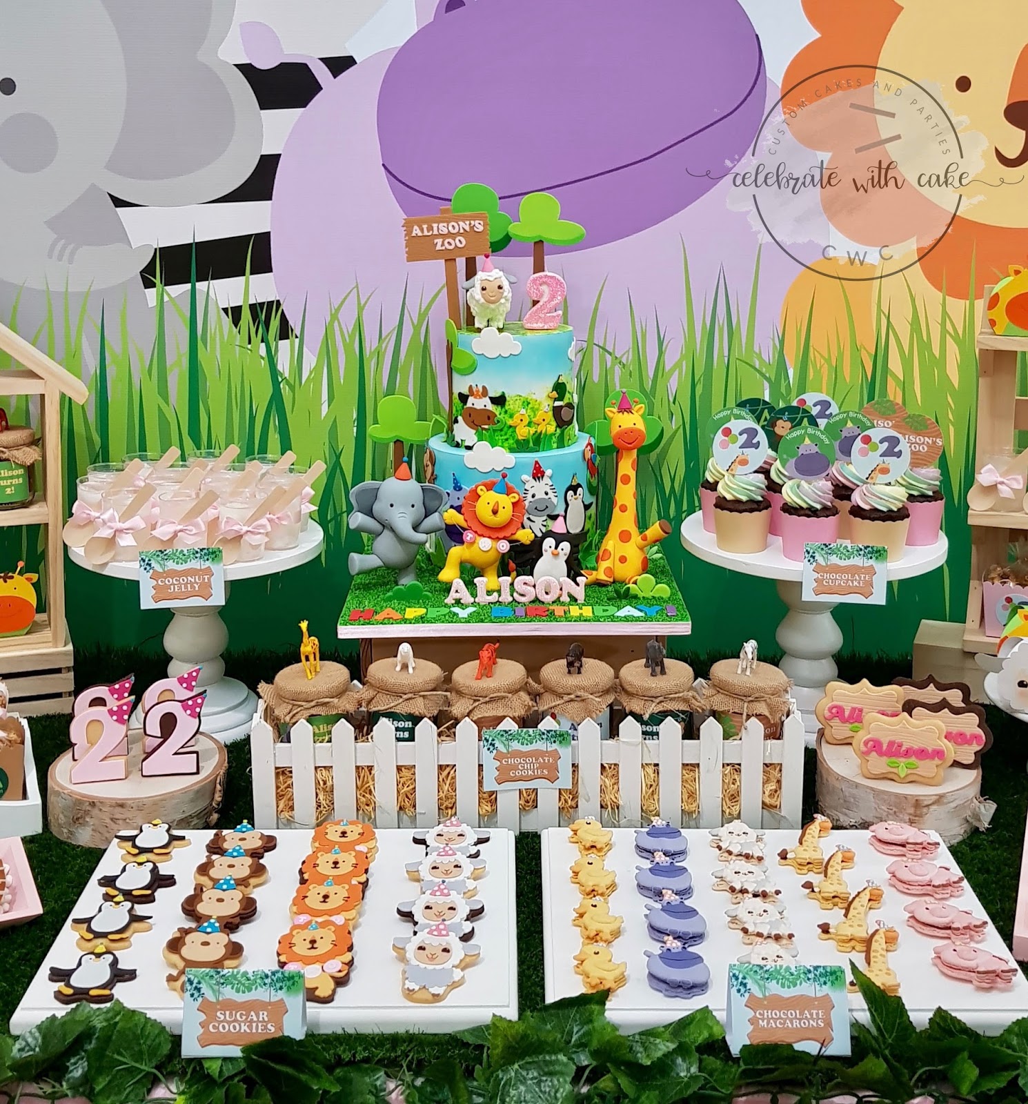 Celebrate With Cake Zoo Animals Dessert Table Please Click On - roblox jelly cake