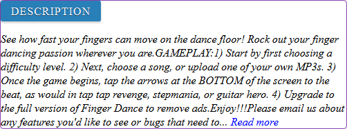 Finger Dance Lite game review