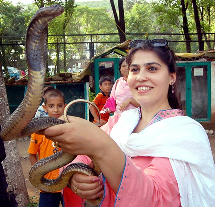 Pakistani Girls With Snakes Amazing Photo Shots