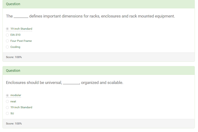 Rack Fundamentals MCQ Answer