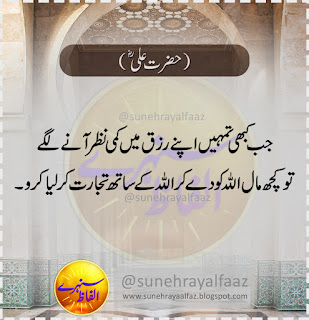 Hazrat Ali Quotes in Urdu