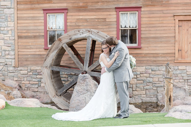 Shenandoah Mill Wedding Portraits in Gilbert AZ of Bride and Groom