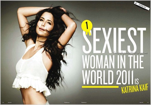 Katrina Kaif Big Screen Magazine Sexy Pose Wallpapers 2011