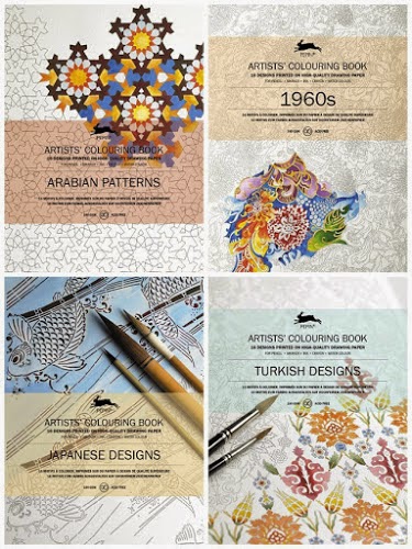 Japanese, Arabian Turkish designs for adults to colour into