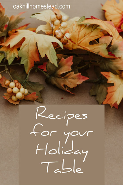 Recipes for your Thanksgiving table