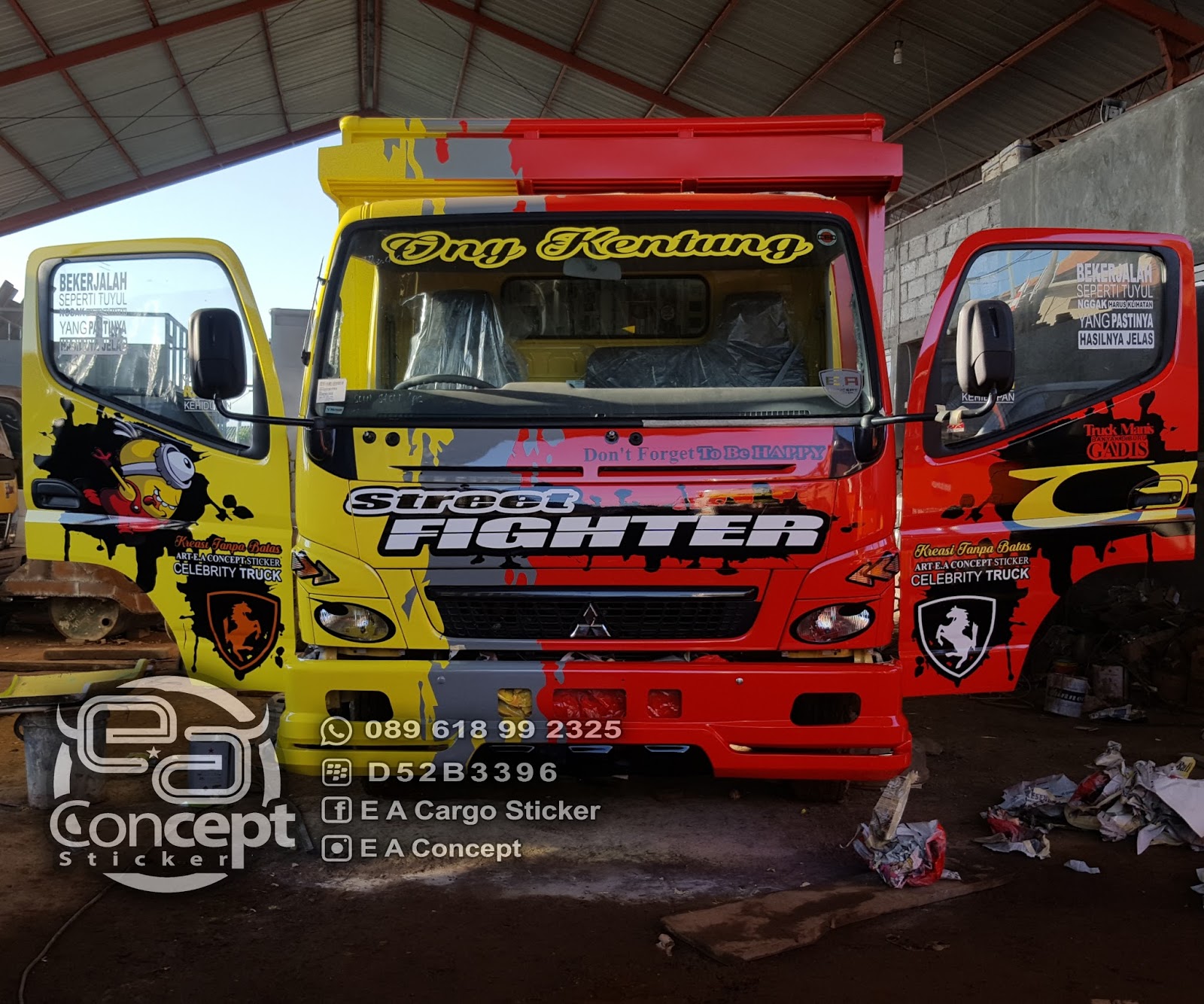 Cutting Sticker Truck CUTTING STIKER DI DENPASAR BALI Murah Bagus Dan Cepat