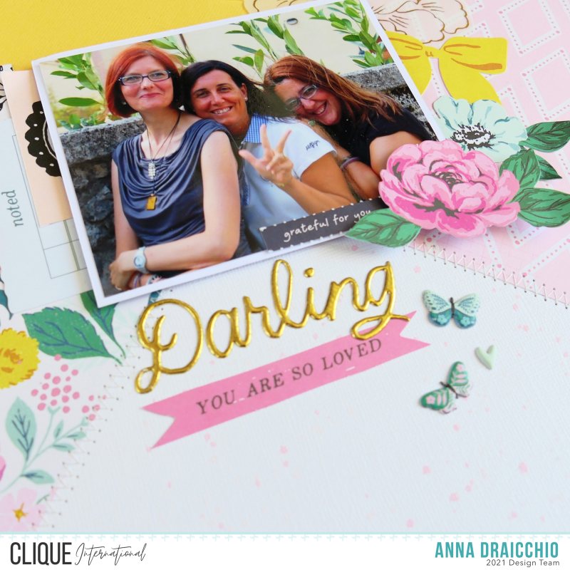 Clique International: Scrapbook Layout - Diagonal Design – Process video