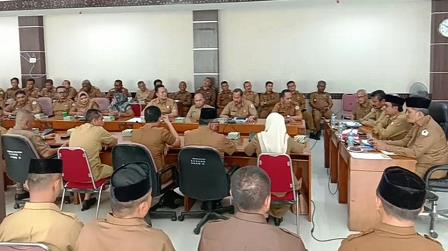 Rapat Perdana dengan SKPK, Pj Bupati Aceh Utara