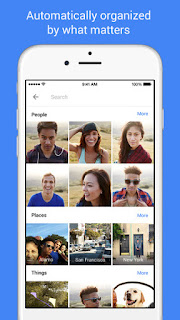 Google Photos Screen Shot - Automatically organize by what matters