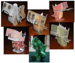 Cutzilla Paper Toy Series 2