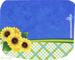 Daisies in Blue Free Printable  Labels.